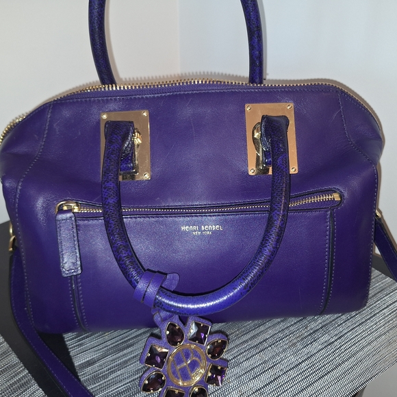 henri bendel Handbags - EUC Henri Bendel Eggplant Leather Satchel